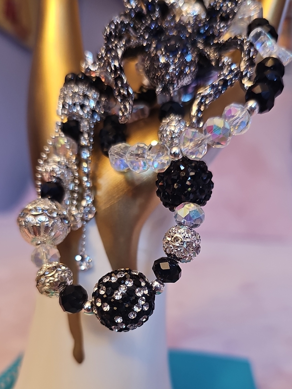CHARMS: Dark Blue Spider Purse Charm - Picture 2 of 4